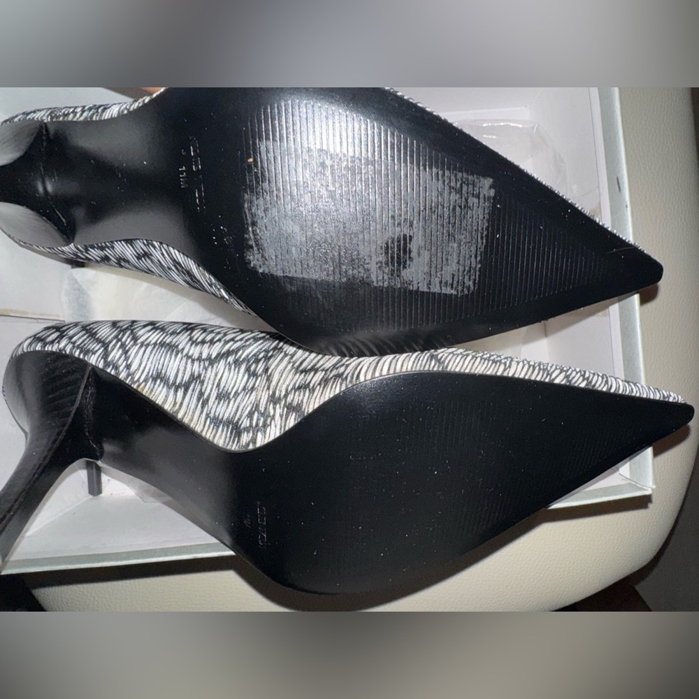 Nine West Black and White Heels - Picture 4 of 6